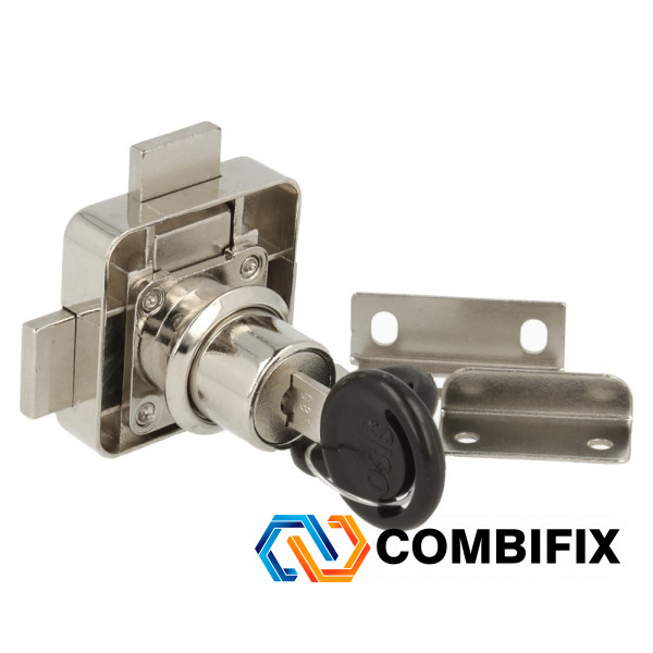 Меблевий накладний замок SISO X-850 19×22 мм правий подвійний 14.01.250