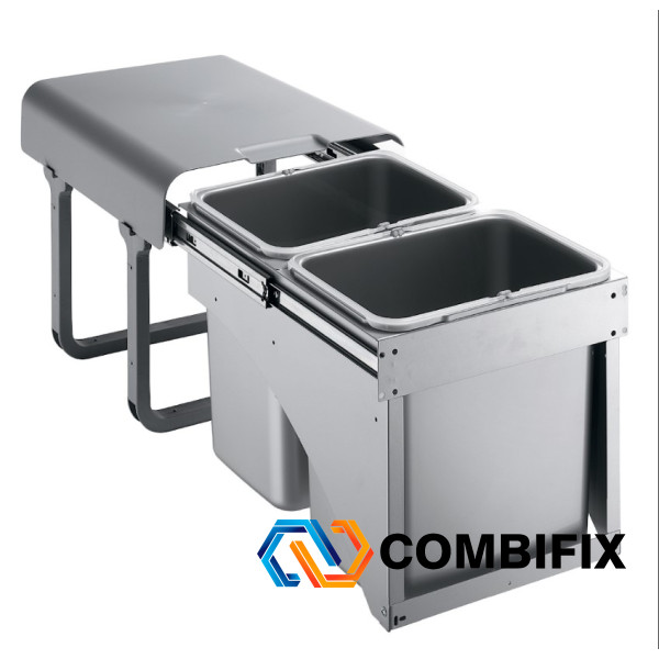 Вбудоване відро для сміття EKKO FRONT 40 - 2×16 літрів